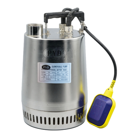 PYD Electrobombas BETTER Operating instructions PYD Electrobombas BETTER Operating instructions