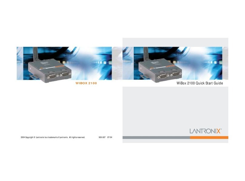 Lantronix WIBOX 2100 quick start guide