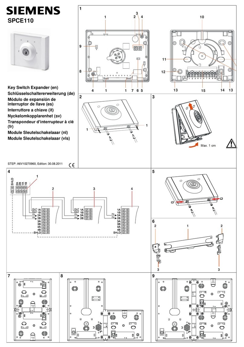 Siemens SPCE110 User manual Siemens SPCE110 User manual