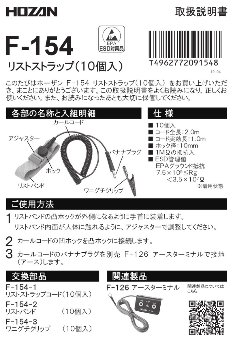 HOZAN F-154 User manual