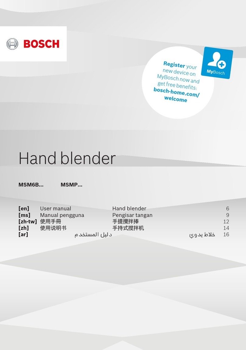 Bosch MSM6B Series user manual