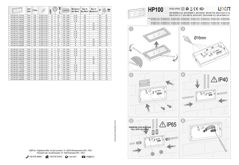 LIXIT HP100 A E 110140 quick start guide