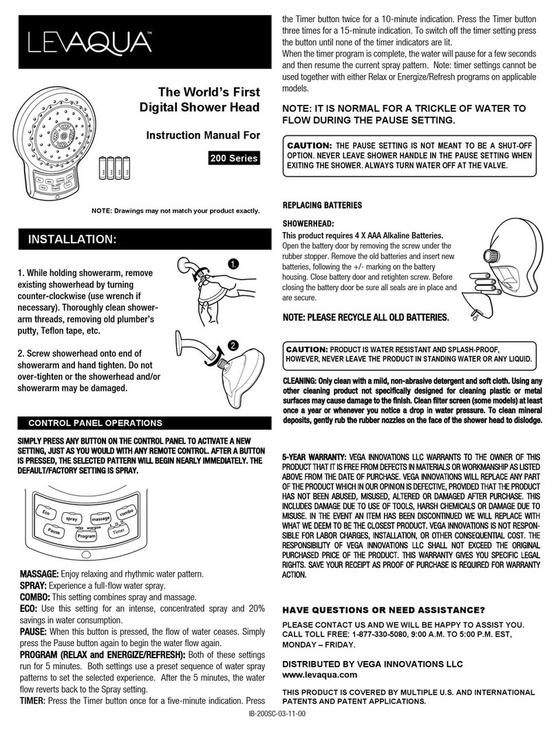 Levaqua 200 Series instruction manual Levaqua 200 Series instruction manual
