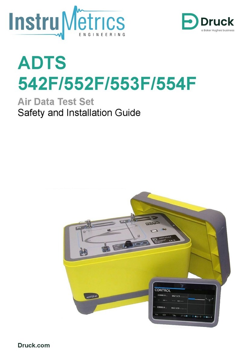 Druck InstruMetrics ADTS542F Safety and installation guide