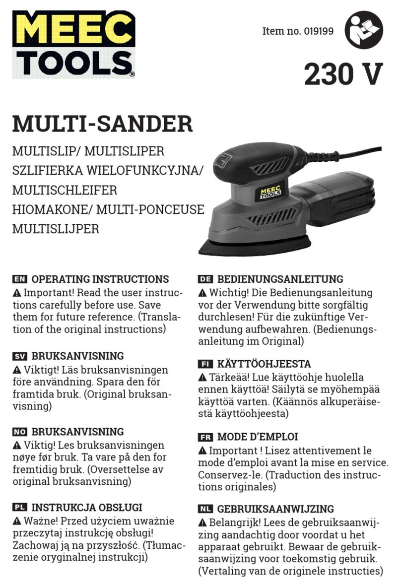 Meec tools 019199 operating instructions