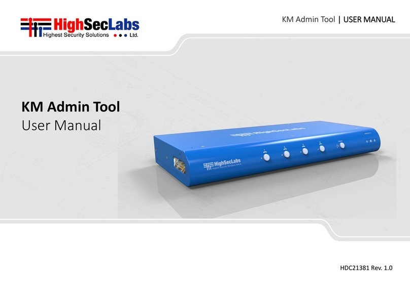 High Sec Labs KM Admin Tool user manual