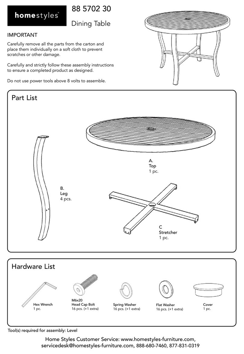 Home Styles 88 5702 30 Assembly instructions Home Styles 88 5702 30 Assembly instructions