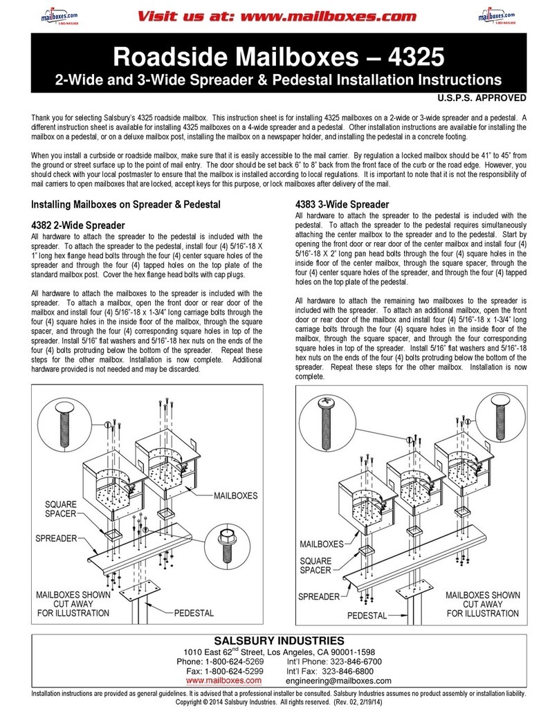 Salsbury Industries 4325 User manual