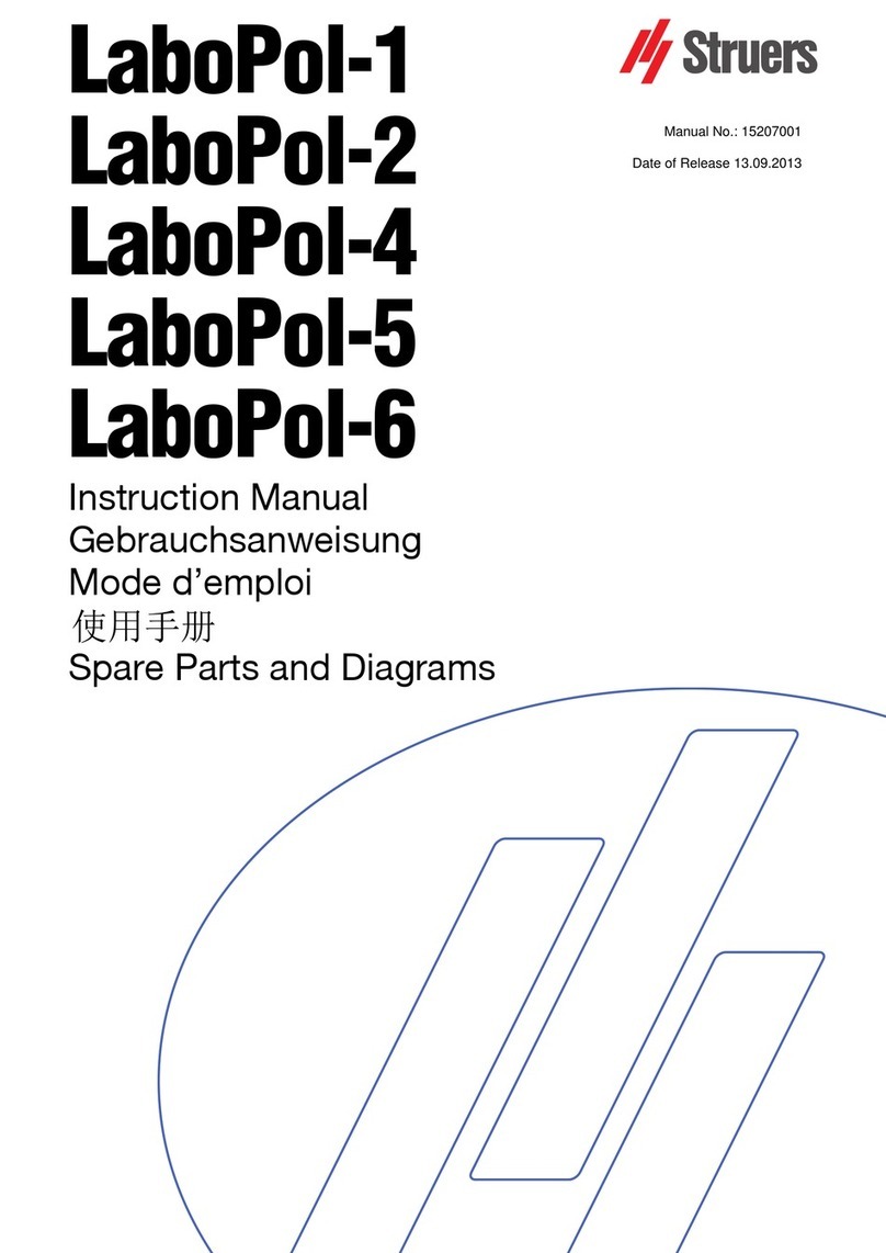 Struers LaboPol-1 User manual Struers LaboPol-1 User manual