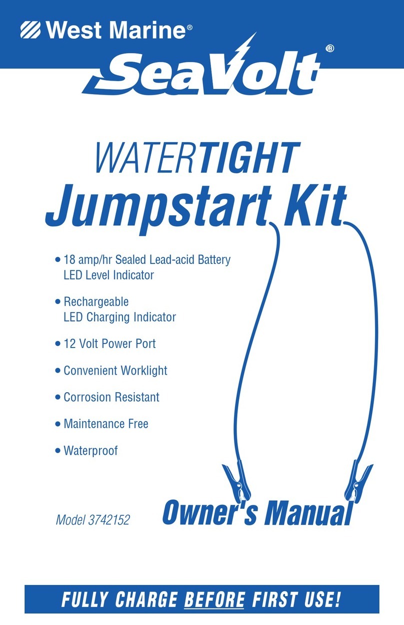 West Marine SeaVolt Jumpstart owner's manual