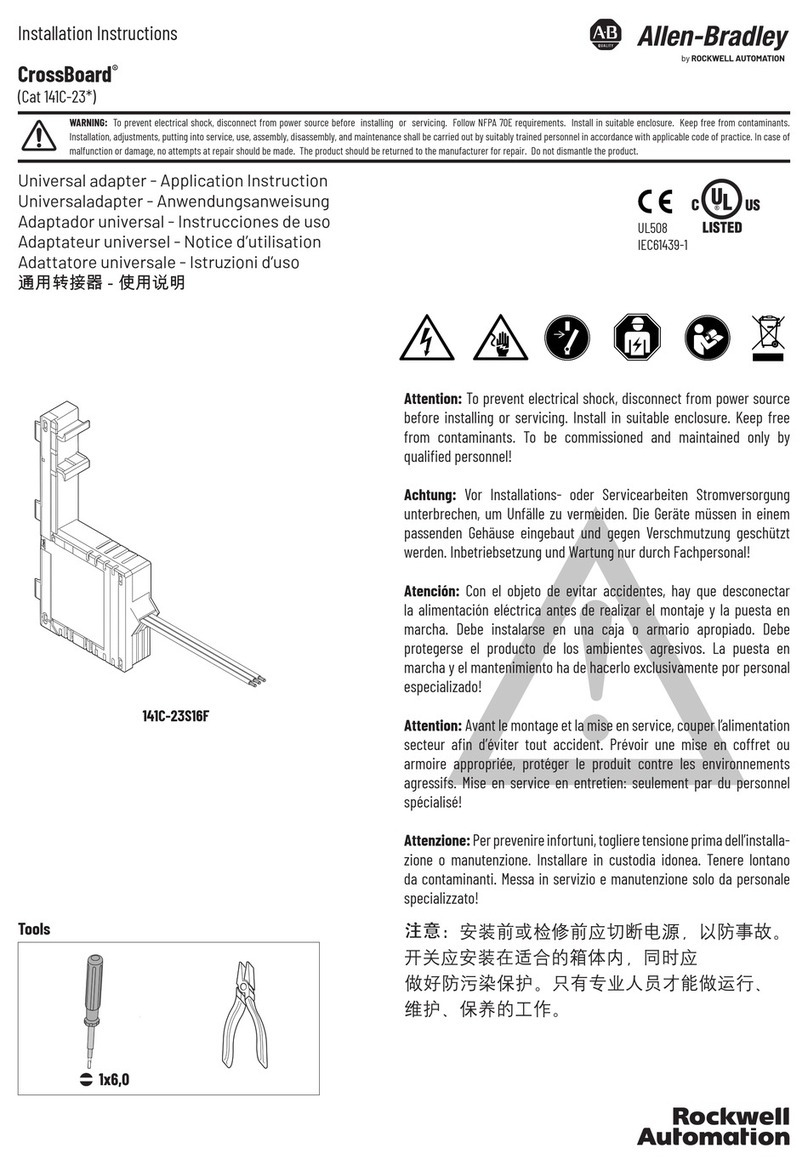 Rockwell Automation Allen-Bradley 141C-23S16F Application Instruction