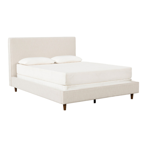 Living Spaces Dean Storage Queen Bed User manual
