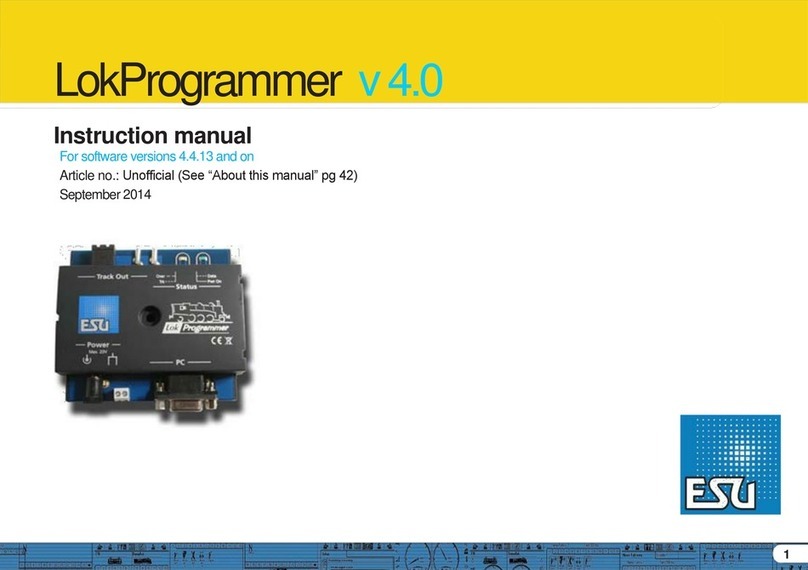 Esu LokProgrammer v 4.0 instruction manual