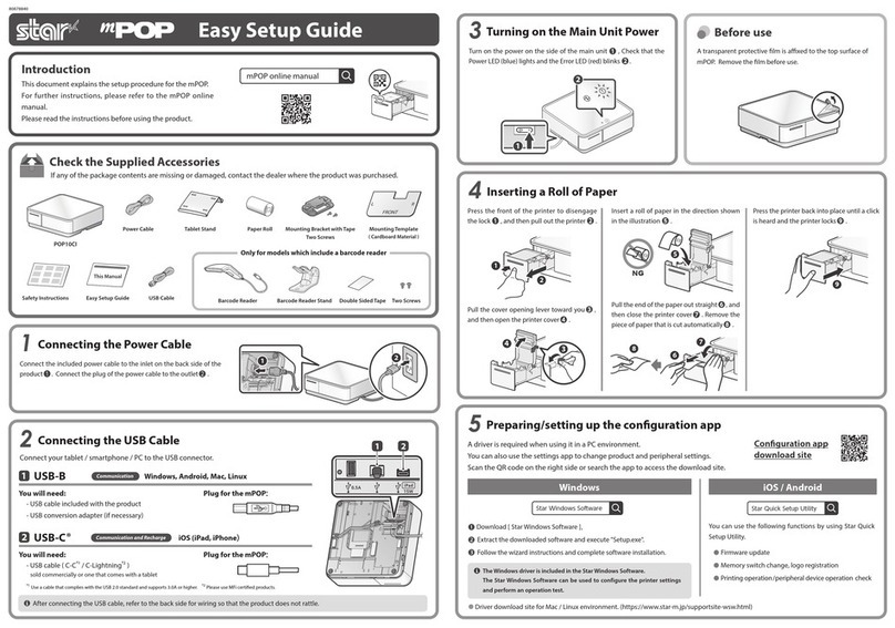 Star mPOP Easy setup guide