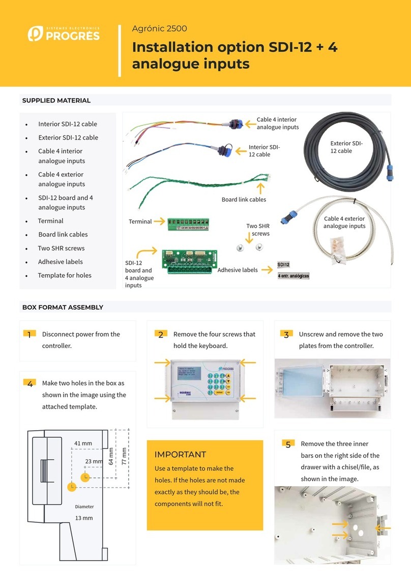 Sistemes Electronics Progres Agronic 2500 Installation
