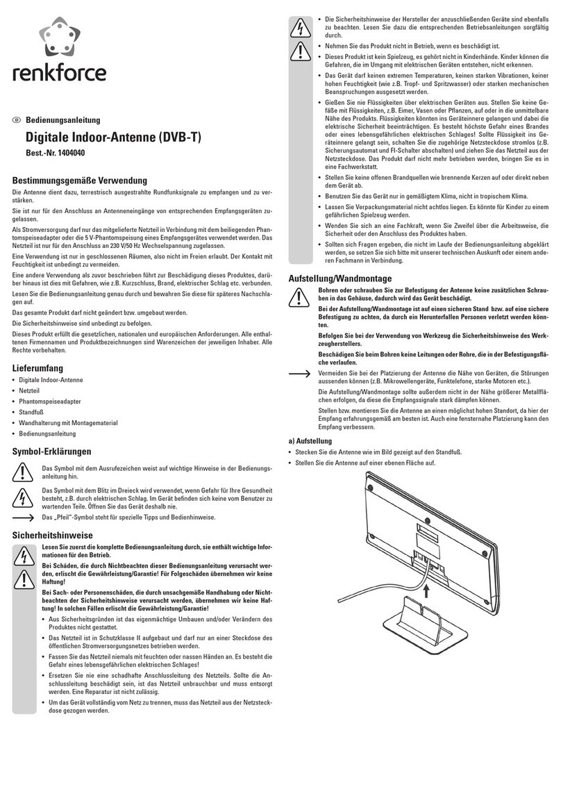 Renkforce 1404040 operating instructions Renkforce 1404040 operating instructions