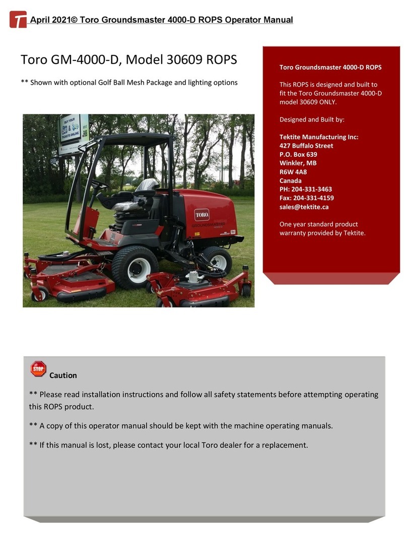 Tektite GM-4000-D Operator's manual
