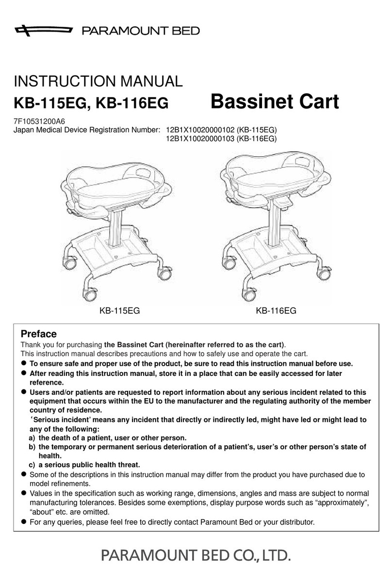 PARAMOUNT BED KB-115EG instruction manual