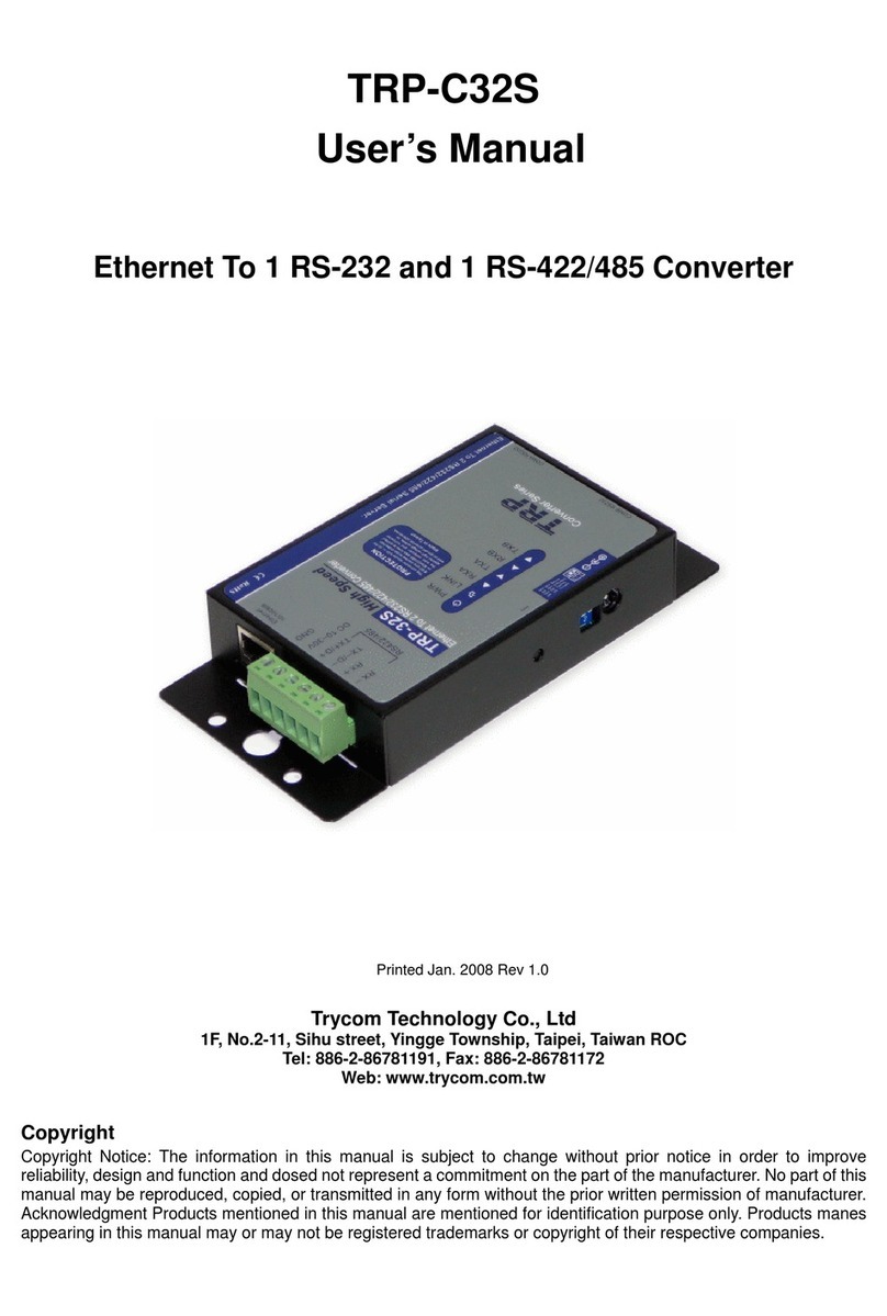 Trycom Technology TRP-C32S User manual Trycom Technology TRP-C32S User manual
