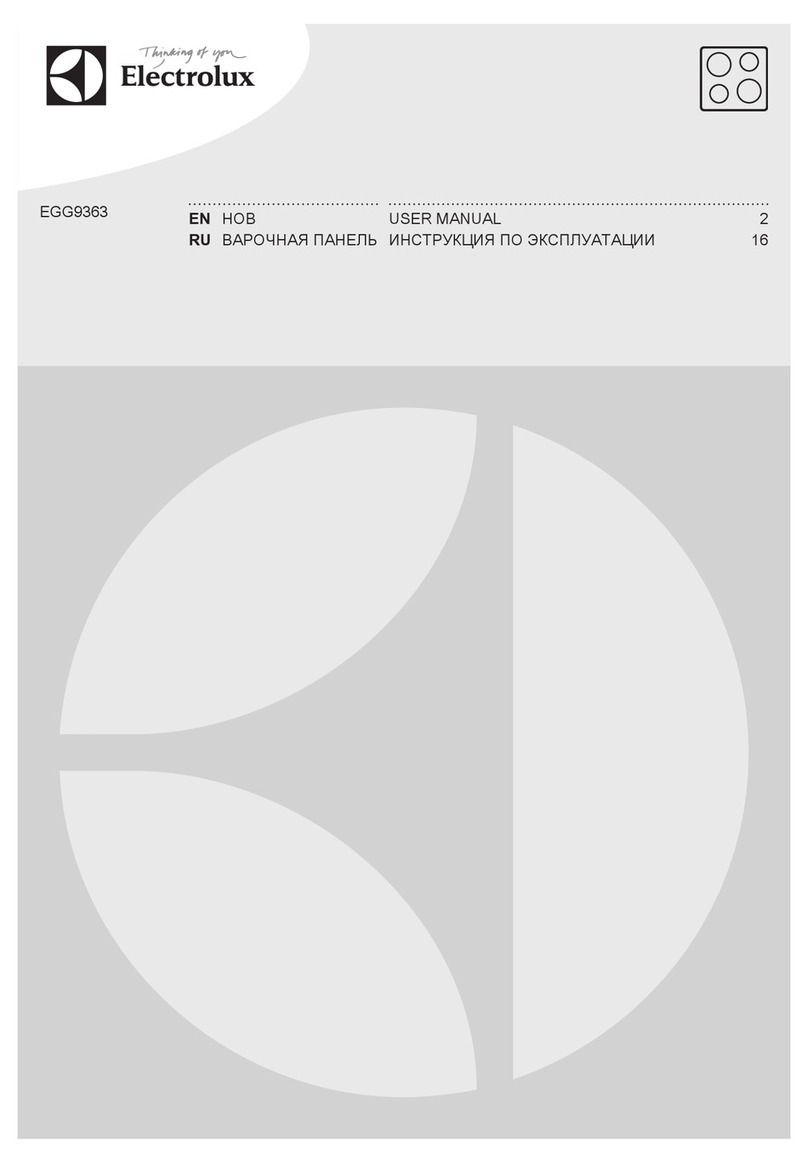 Electrolux EGG 9363 User manual Electrolux EGG 9363 User manual