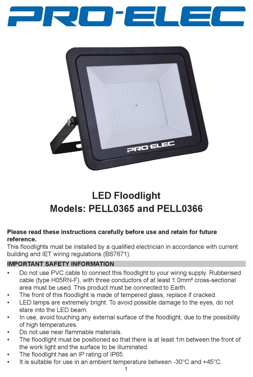 Pro-Elec PELL0365 User manual