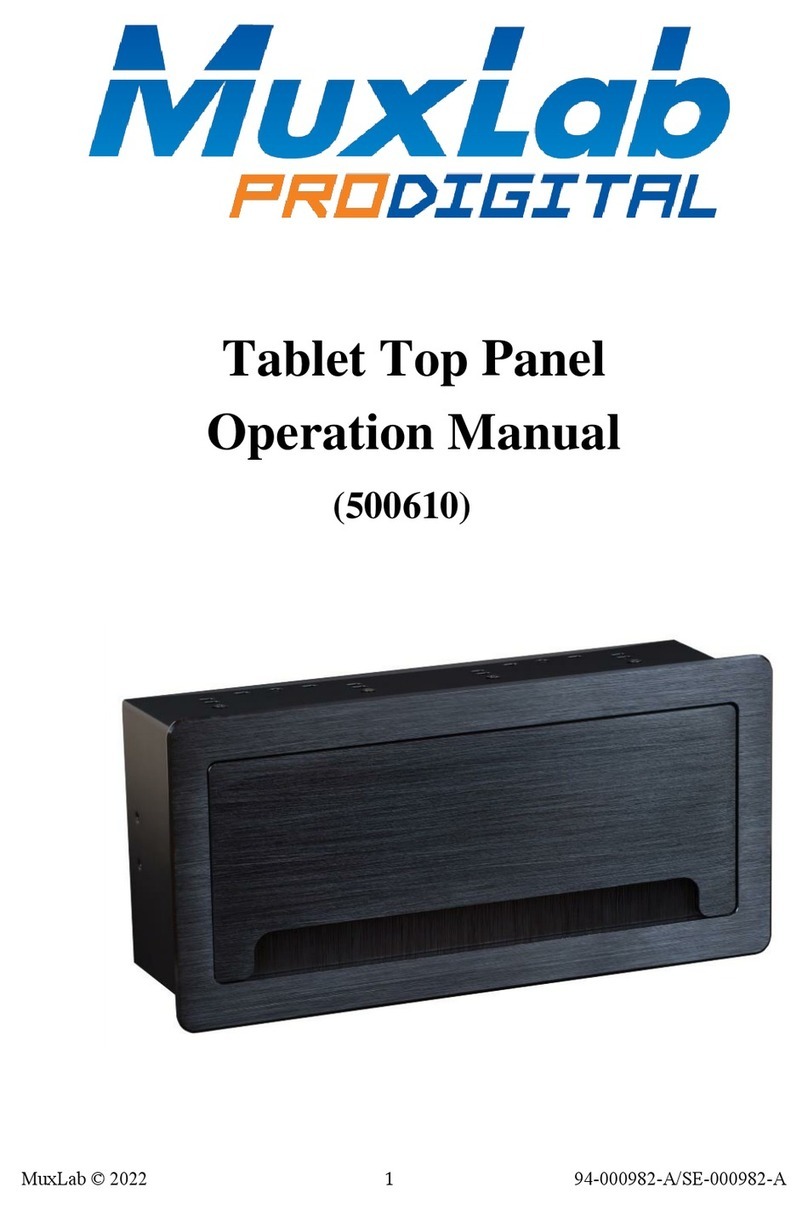 MuxLab 500610 Operation manual