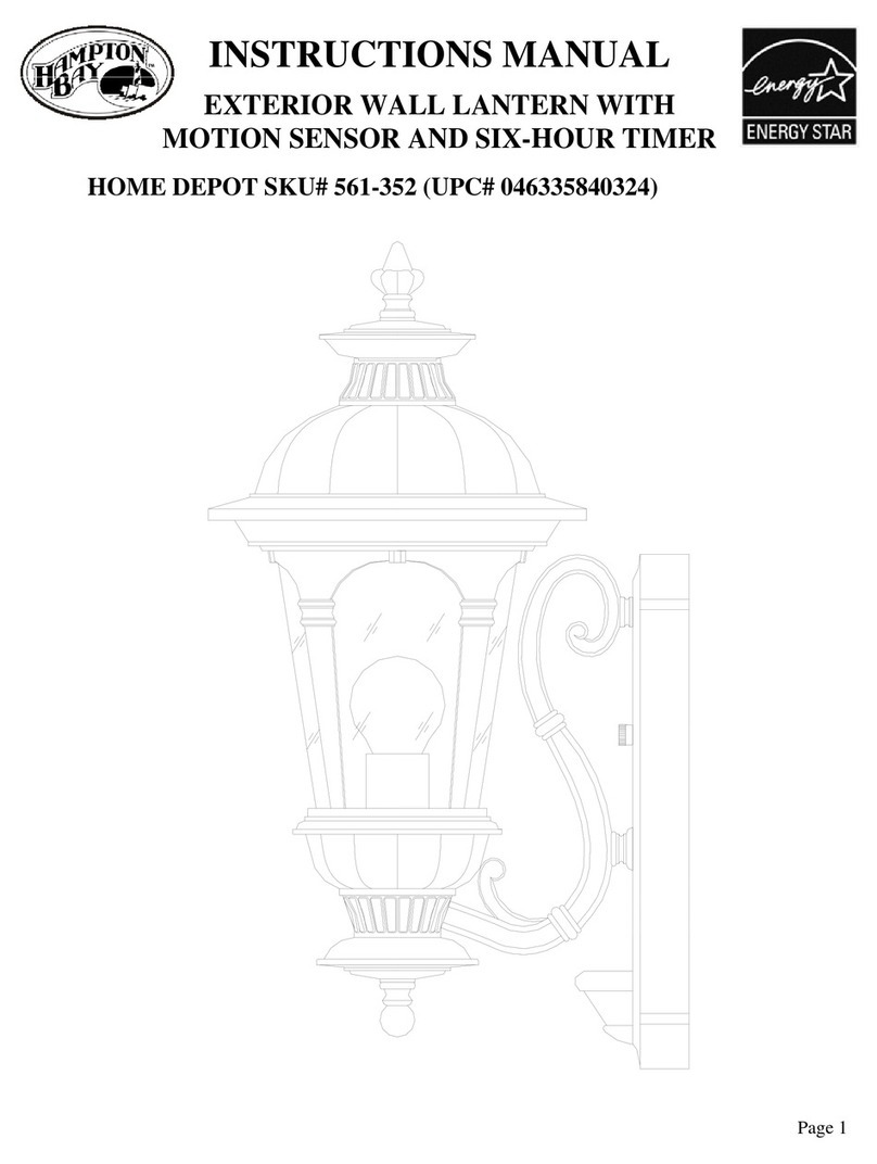 HAMPTON BAY 561-352 instruction manual