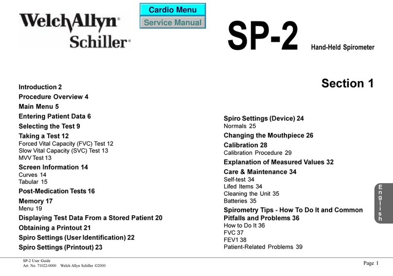 Welch Allyn Schiller SP-2 User manual