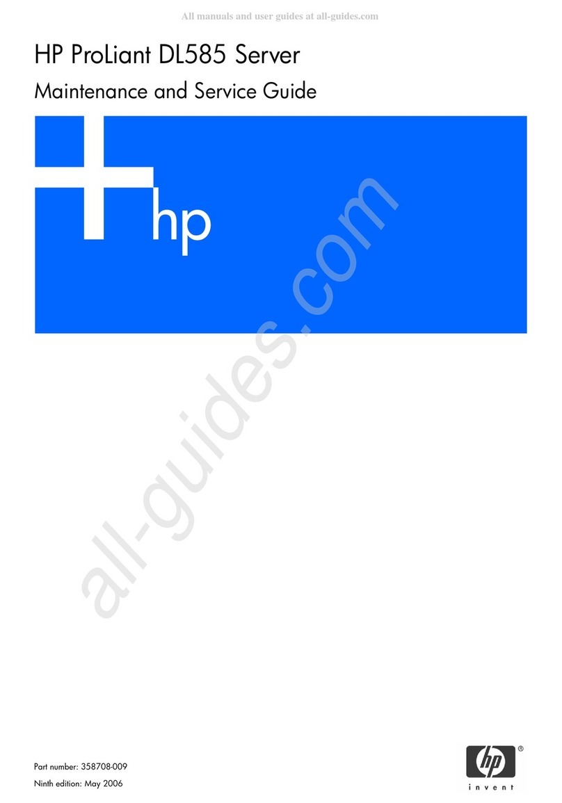 HP ProLiant DL585 Maintenance and service guide