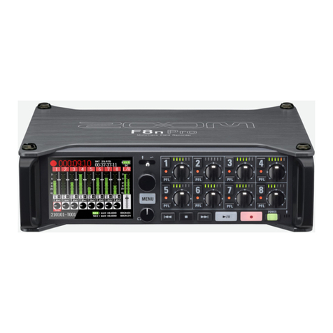 Zoom F8n Pro Supplementary manual