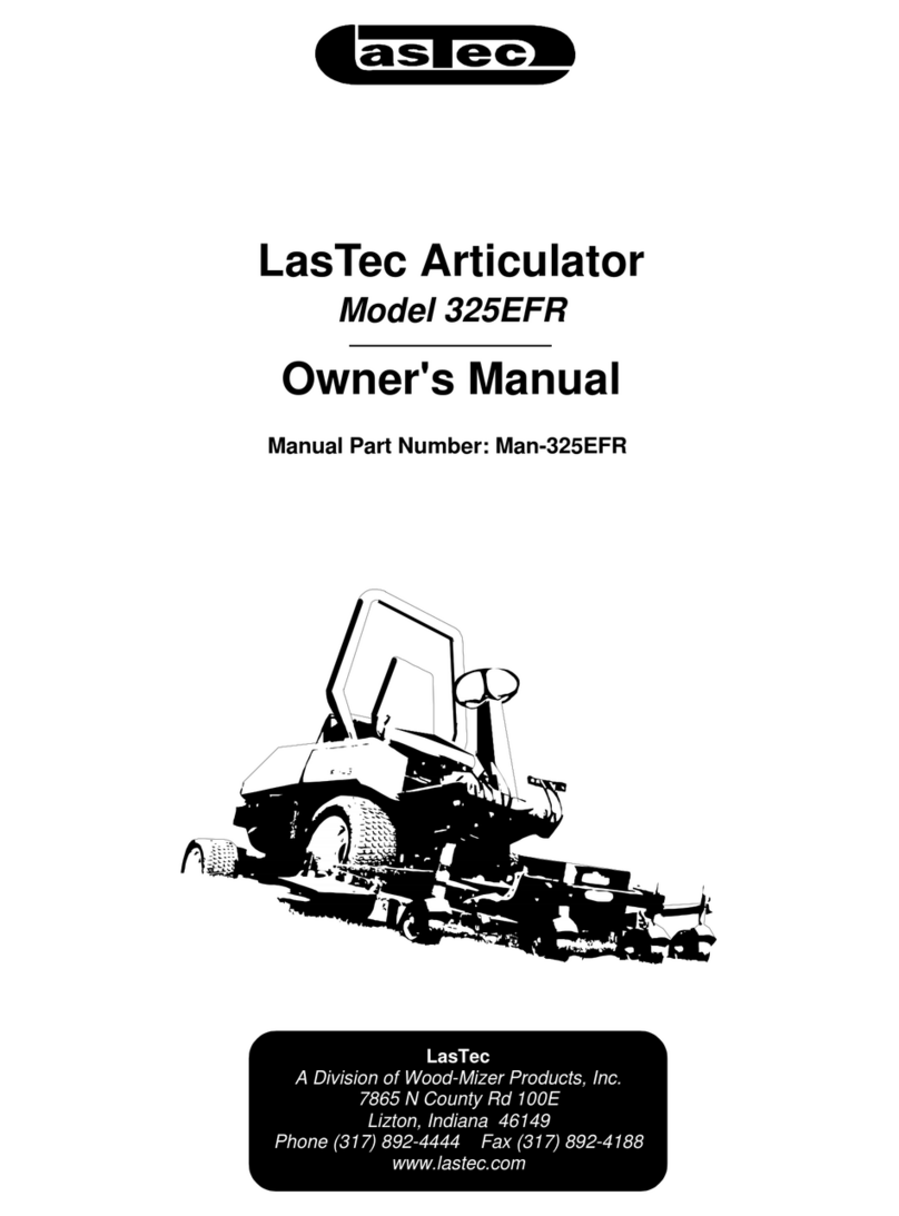Lastec 325EFR owner's manual