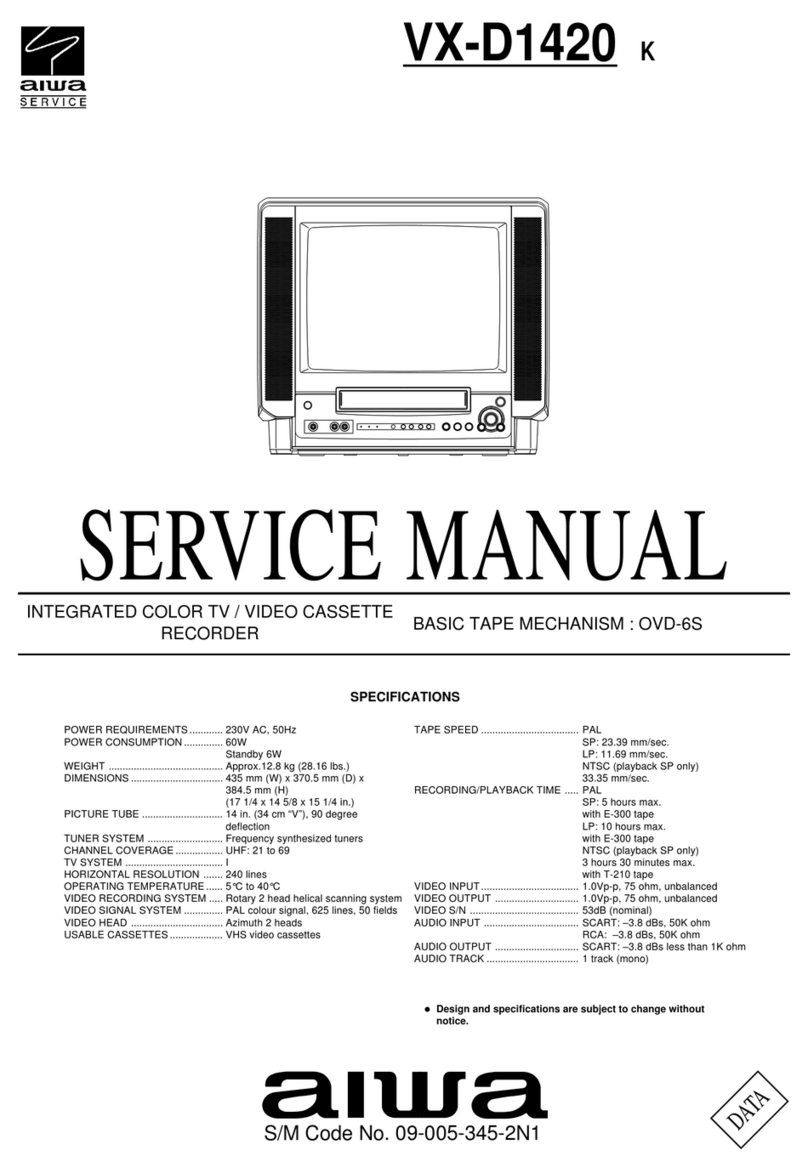 Aiwa VX-D1420K User manual