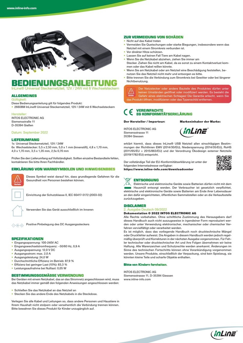 Intos Electronic InLine 26608M user manual