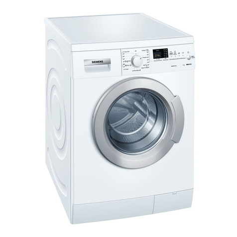 Siemens WM10E364IL Series Specification sheet