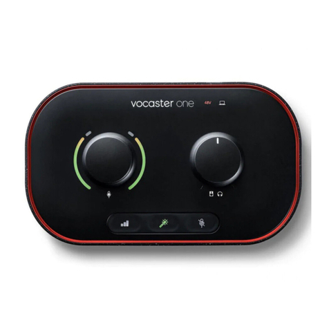 Focusrite Audio Engineering vocaster one studio user guide Focusrite Audio Engineering vocaster one studio user guide