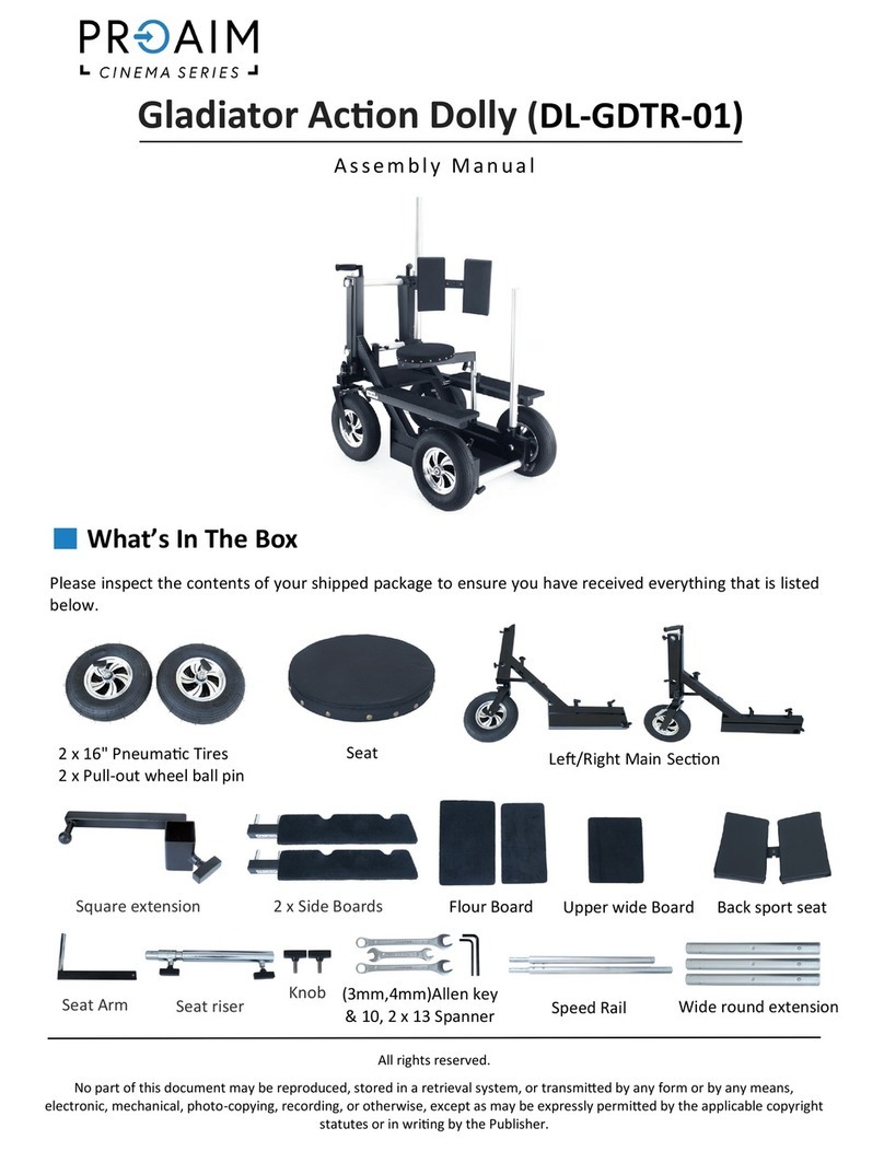 PROAIM Gladiator Action Dolly User manual PROAIM Gladiator Action Dolly User manual