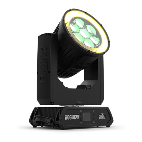 Chauvet Professional Rogue Outcast 1 BeamWash Quick reference guide Chauvet Professional Rogue Outcast 1 BeamWash Quick reference guide