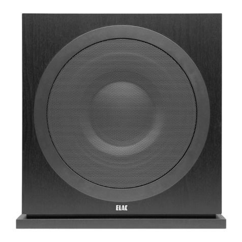 ELAC SUB3030 operating instructions