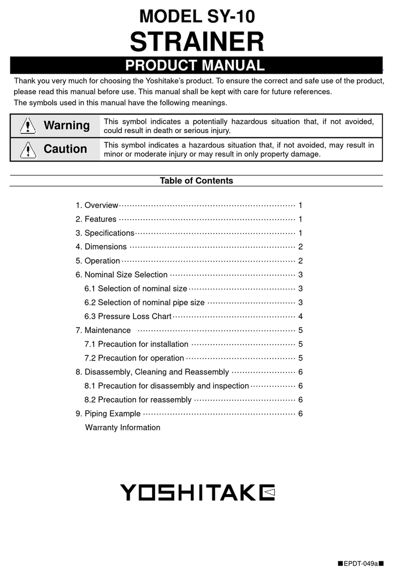 Yoshitake SY-10 Series product manual