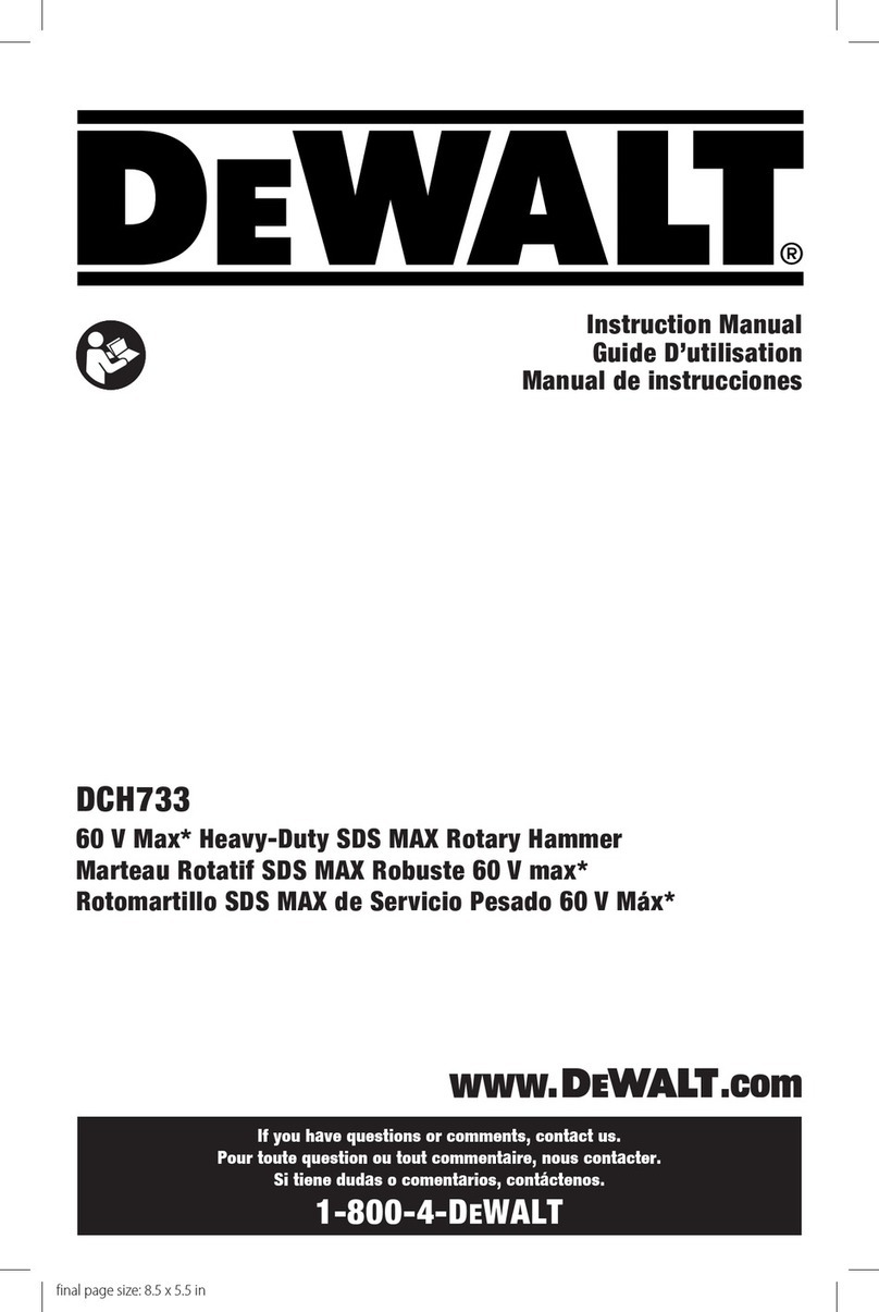 DeWalt DCH733B User manual
