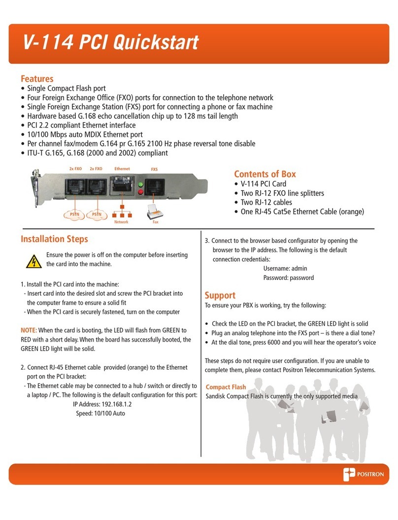 Positron V-114 User manual