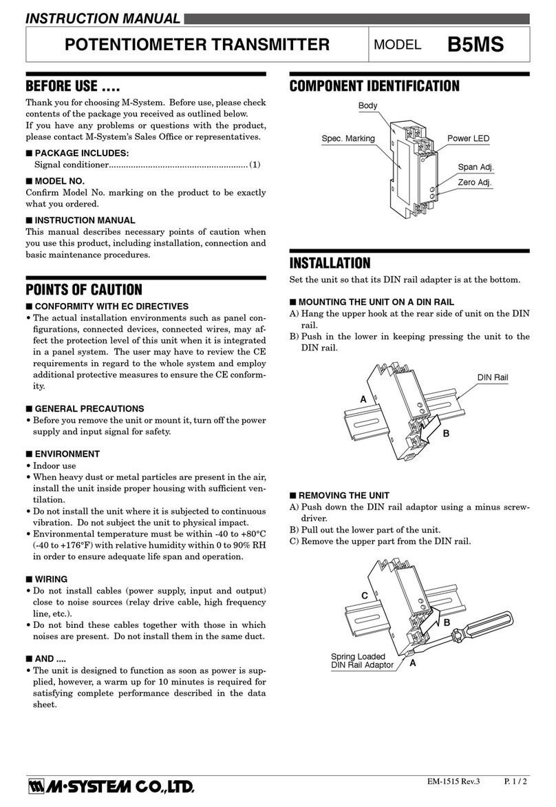 M-system B5MS User manual