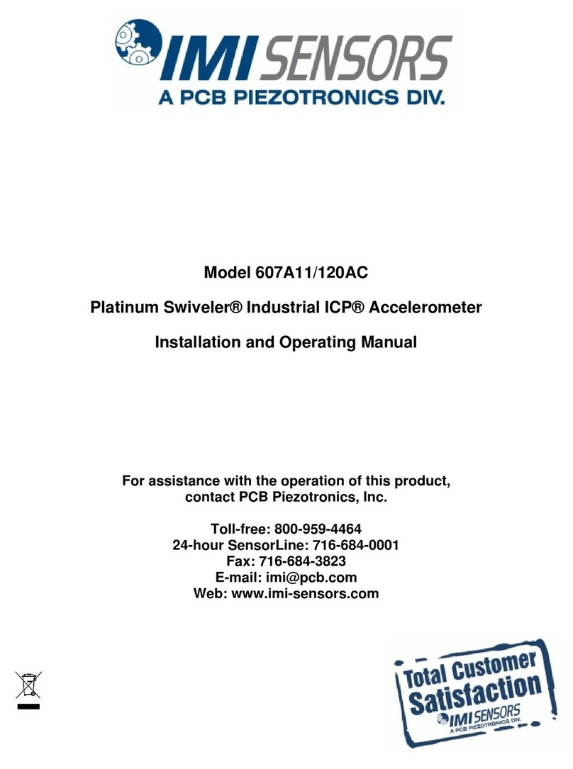 PCB Piezotronics IMI SENSORS 607A11/120AC User manual PCB Piezotronics IMI SENSORS 607A11/120AC User manual