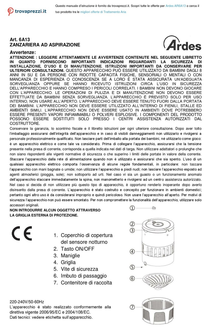 ARDES AR6A13 instruction manual