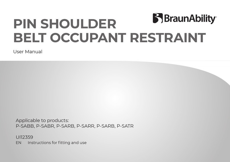 BraunAbility P-SABB User manual