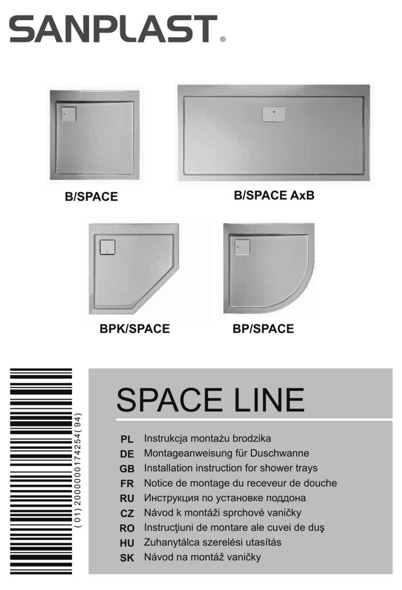 SANPLAST SPACE B/SPACE Installation instruction