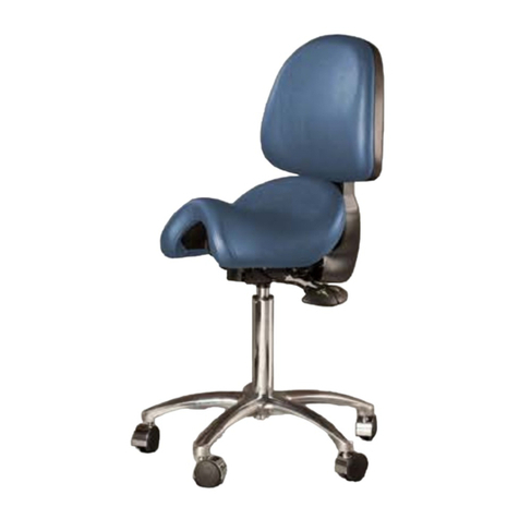 HAGER Worldwide Bambach Saddle Seat Classic Small 790099C Assembly and Adjustment Instructions HAGER Worldwide Bambach Saddle Seat Classic Small 790099C Assembly and Adjustment Instructions