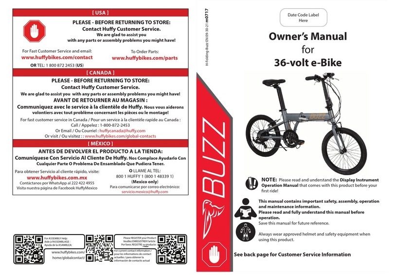 BUZZ Charter F owner's manual