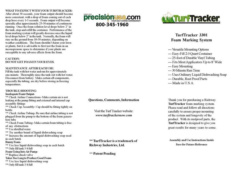 TurfTracker 3301 quick start guide