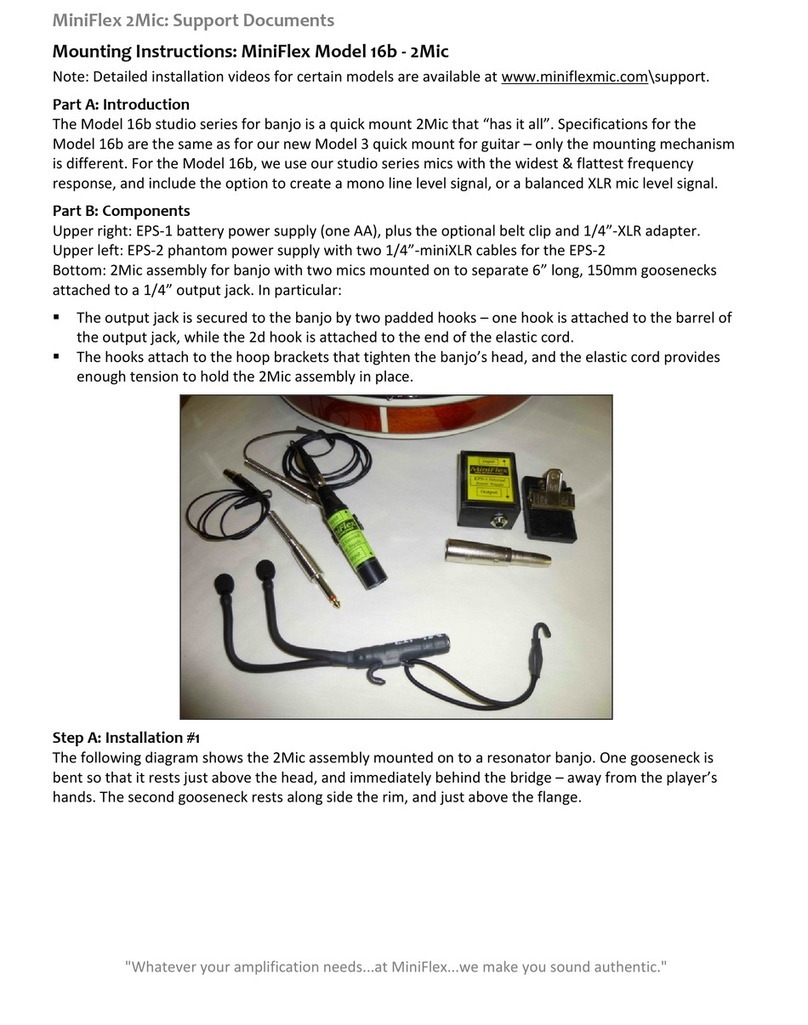 MiniFlex 2Mic 16b Mounting instructions